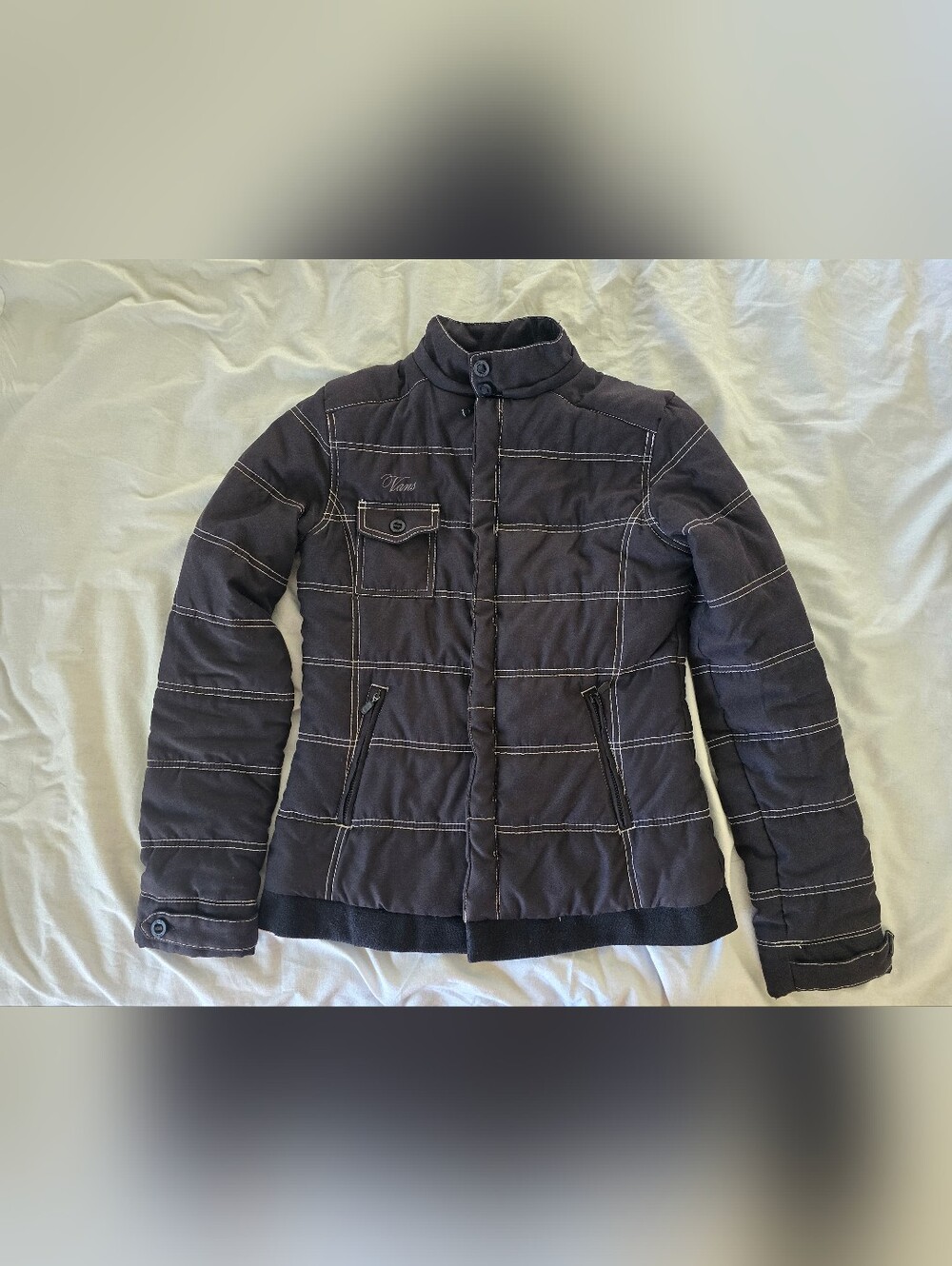 Vans Women's Quilted Black Jacket